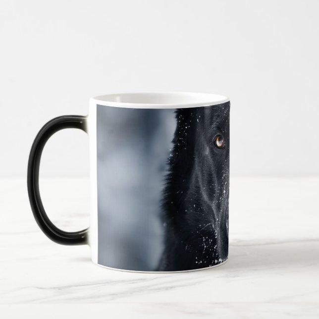 Caneca Mágica German shepherd Preto (Esquerda)