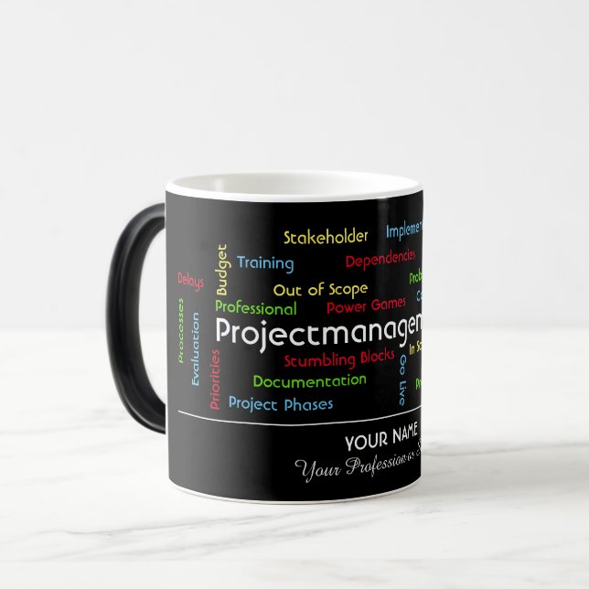 Caneca Mágica Gestão de projetos profissionais e consultoria (Frente Esquerda)