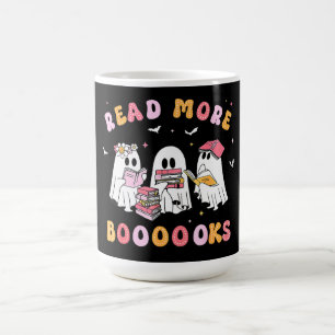 Caneca Mágica Ghost Book Bonito Leia Mais Livros Professores Eng