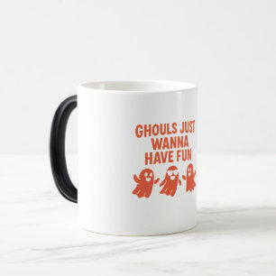 Caneca Mágica Ghouls Só Quer Divertir-Se.