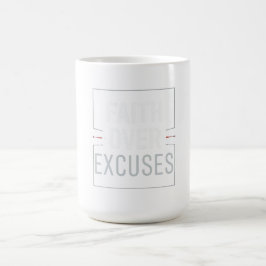 Caneca Mágica Ginásio de Motivação de Fé Sobre Desculpas – Disco
