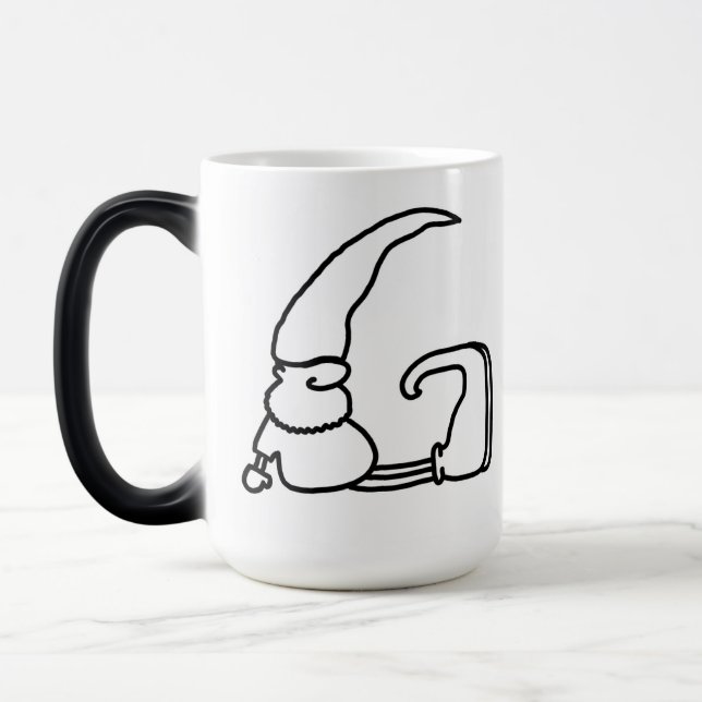 Caneca Mágica Gnome - Letra "G" Morphing Mug (Esquerda)