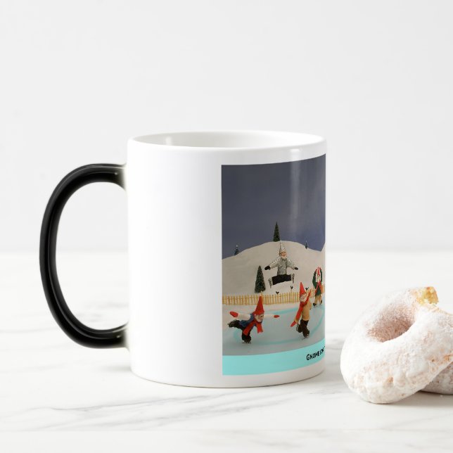 Caneca Mágica Gnomo para o café/bebida (Com Donut)
