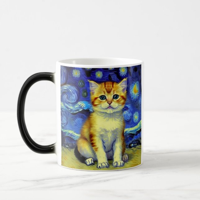 Caneca Mágica Góh Góh Frio Cote Starry Night Van Gogh (Esquerda)