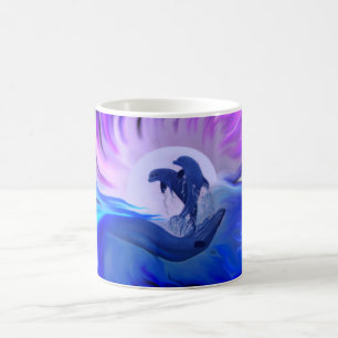 Caneca Mágica Golfinhos na Lua