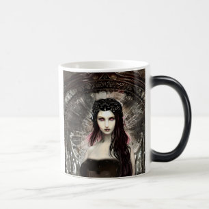 Caneca Mágica Gótica Steampunk Fallen Angel AI Art