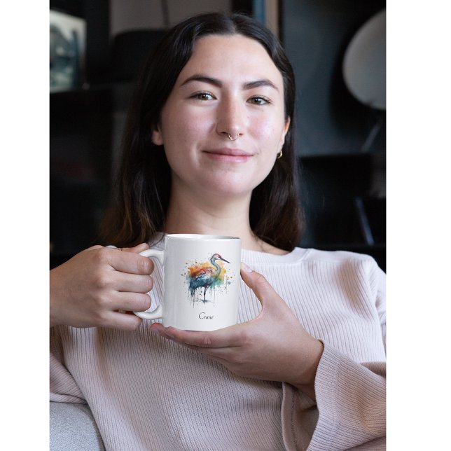 Caneca Mágica Graceful Crne: Arte Watercolor, personalizada (Criador carregado)