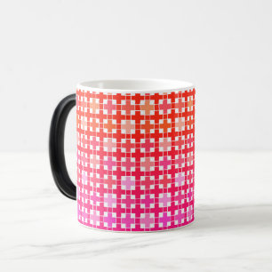 Caneca Mágica gradiente, gradiente xadrez, ombre
