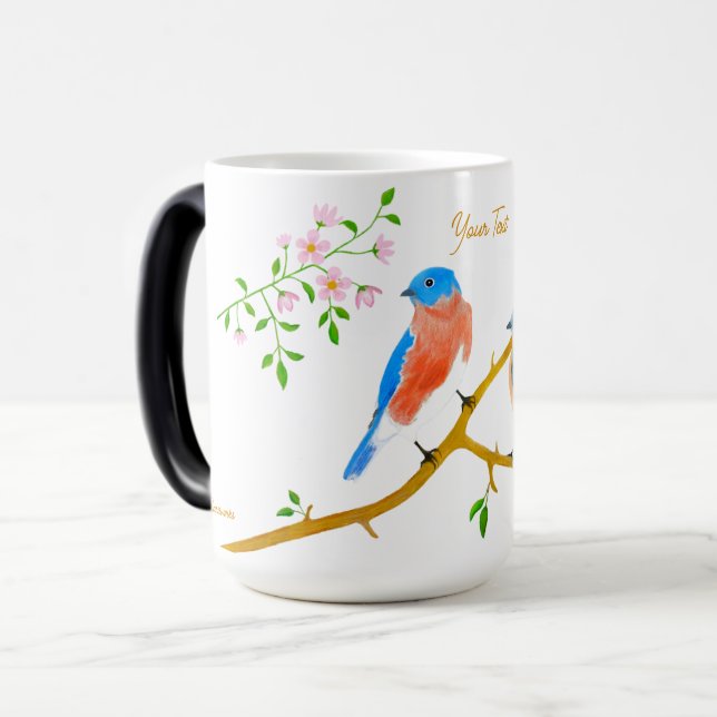 Caneca Mágica Grande de Azulejos (Frente Esquerda)