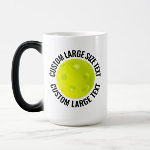 Caneca Mágica Grande Texto e Pickleball 15oz Personalizado com M