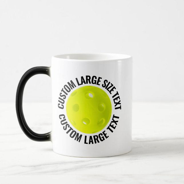 Caneca Mágica Grande Texto e Pickleball 325ml Personalizado com  (Esquerda)