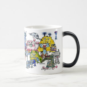 Caneca Mágica Gratidão Engraçado Monstro Morphing Mug
