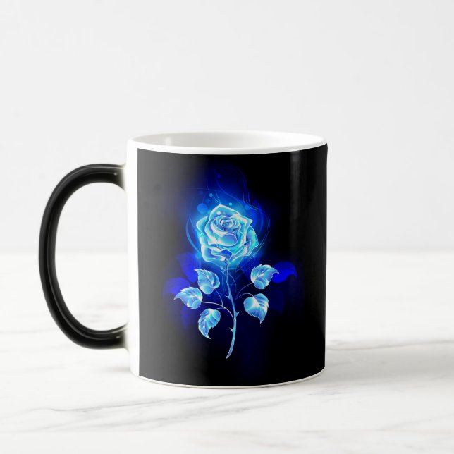 Caneca Mágica Gravação de Rosa Azul (Esquerda)