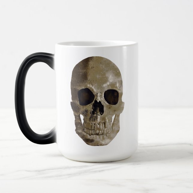 Caneca Mágica Grungy Skull Halloween (Esquerda)