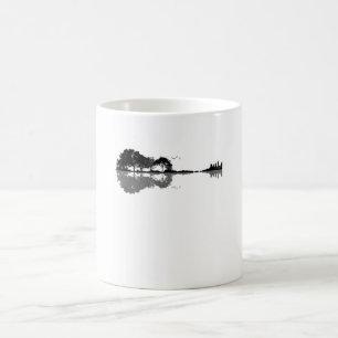 Caneca Mágica Guitarista Acústico Natureza Est Música Bass Gui