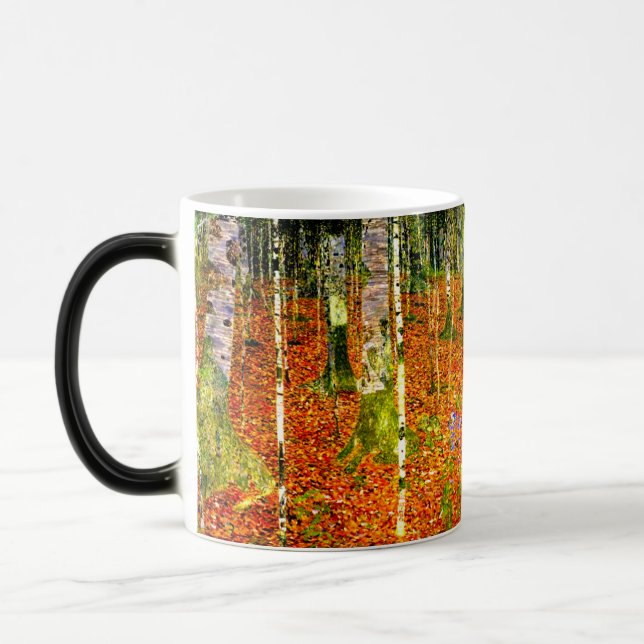 Caneca Mágica Gustav Klimt Birch Trees (Esquerda)