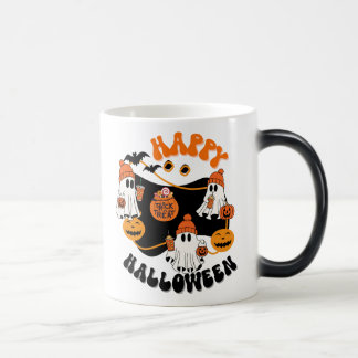 Caneca Mágica Halloween Boas Víbias Loucas, Bolinho De Café,