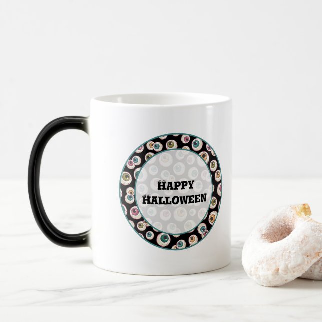 Caneca Mágica Halloween Eyebolas (Com Donut)