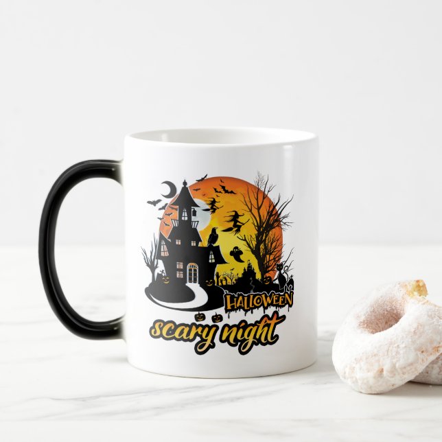 Caneca Mágica Halloween Scary Night (Com Donut)