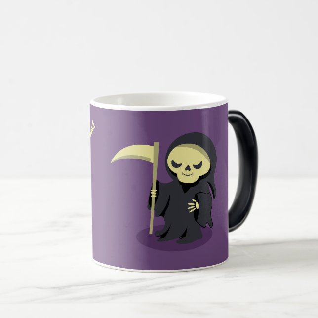 Caneca Mágica Halloween Skeleton Dracula Mummy Grim Reaper (Frente Esquerda)