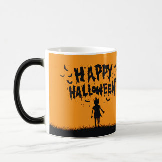 Caneca Mágica Happy Halloween:Mug with Mysterious Silhouette