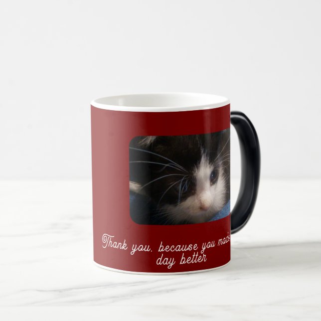 Caneca Mágica Happy Meow Day ,Cat Lovers (Frente Esquerda)