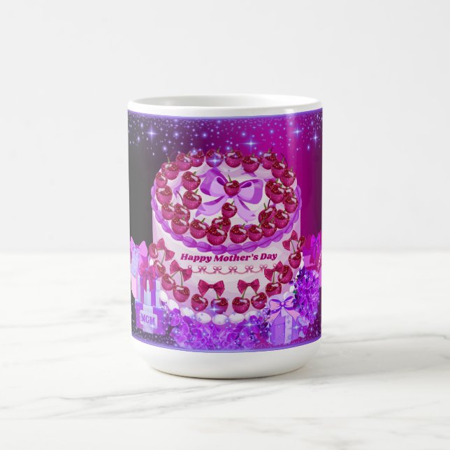 Caneca Mágica Happy Mother's Day Cake Mug (Center)