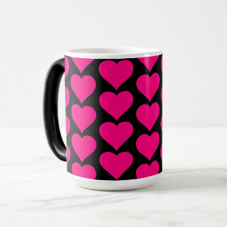 Caneca Mágica Happy Valentine's Day - pink heart accent