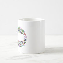 Hebraico - Letra 'CHAF' feita com gemas em todas a