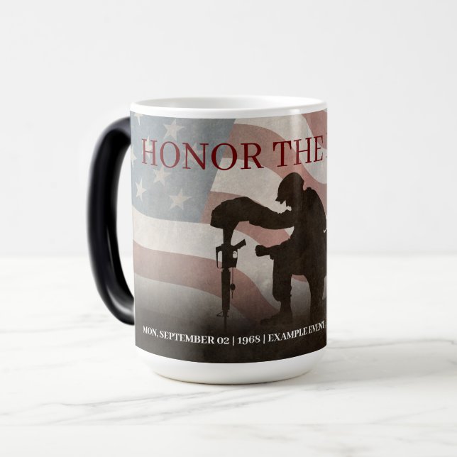 Caneca Mágica Honrar os Caídos (Frente Esquerda)