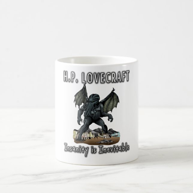 Caneca Mágica HP Lovecraft -- A demência é inevitável (Centro)