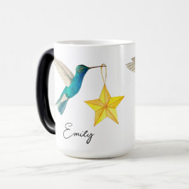 Caneca Mágica Hummingbird Personalizado e Estrelas Coffee Mug de