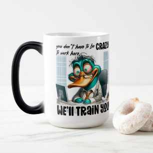 Caneca Mágica Humor de Treinador de Patos