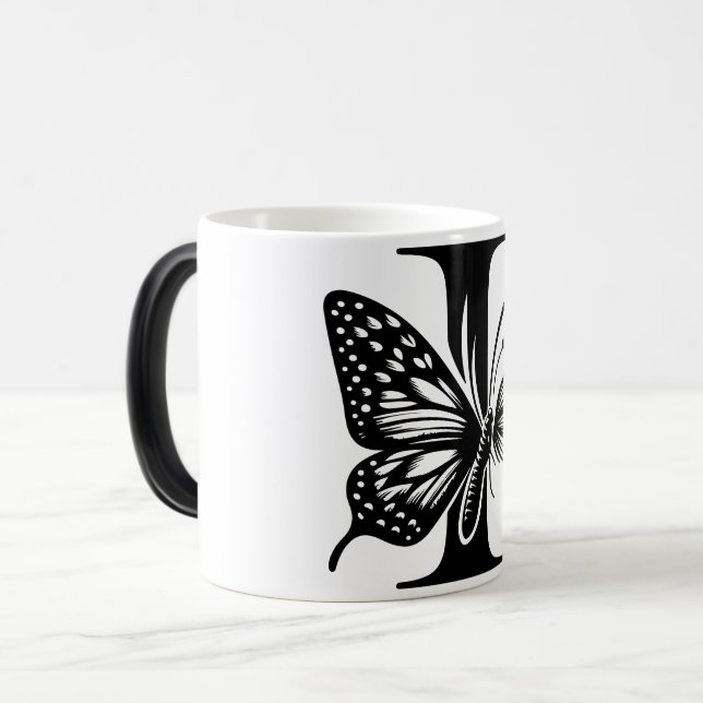 Caneca Mágica I Alphabet black butterfly