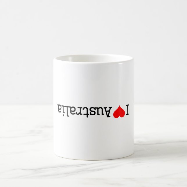 Caneca Mágica I Love Australia (Centro)
