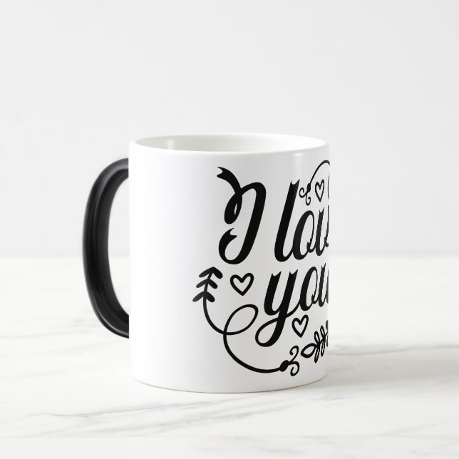 Caneca Mágica i love you (Frente Esquerda)
