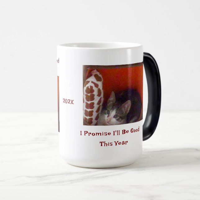 Caneca Mágica I Promise Cat Photo Customize Morphing Mug (Frente Esquerda)