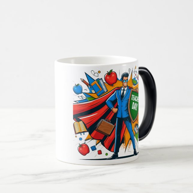 Caneca Mágica Ideia de presentes para o dia dos professores de s (Frente Esquerda)