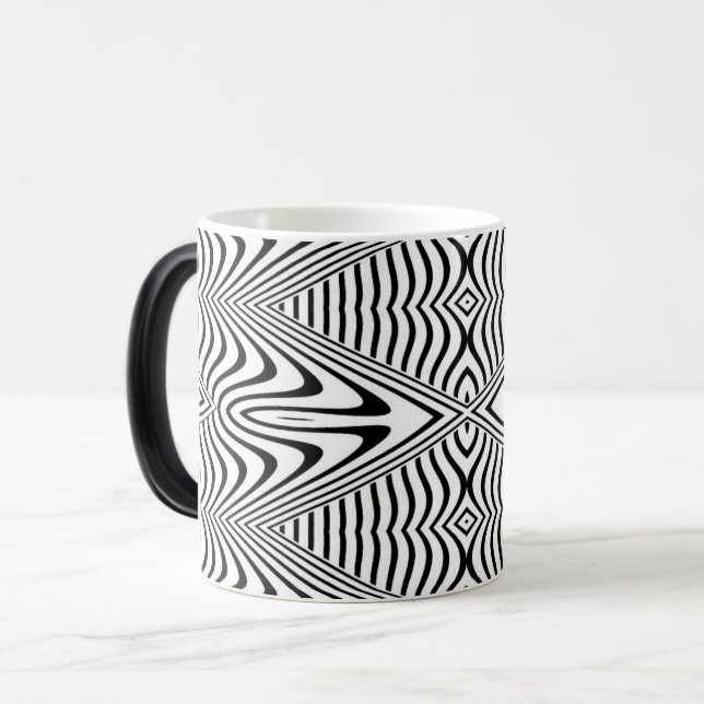 Caneca Mágica Ilusão óptica 13 Design abstrato (Frente Esquerda)
