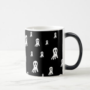 Caneca Mágica Ilustração Assustadora de Fantasmas Góticos