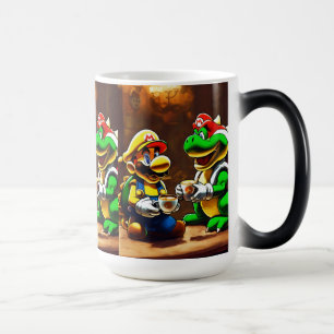 Caneca Mágica ilustração de café de desenho animado