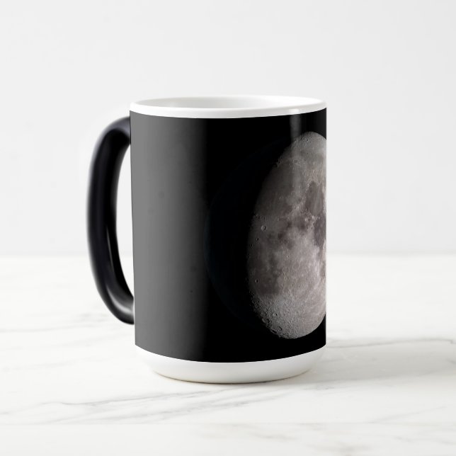 Caneca Mágica Imagens da NASA em fase de lua gigante (Frente Esquerda)