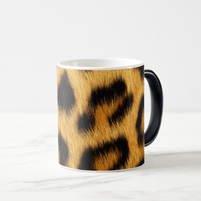 Caneca Mágica Impressão animal da pele do leopardo (Frente Esquerda)