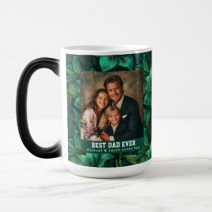Caneca Mágica Impressão de Amarílis Verde Big Papa Pai Único