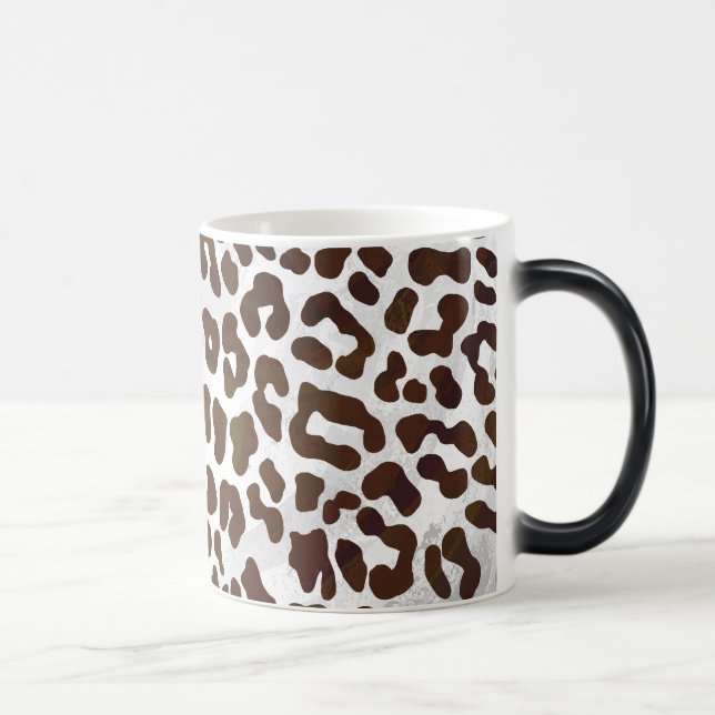Caneca Mágica Impressão de Chocolate Leopardo (Direita)