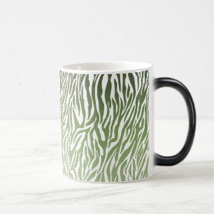 Caneca Mágica Impressão em Zebra Verde Selvagem