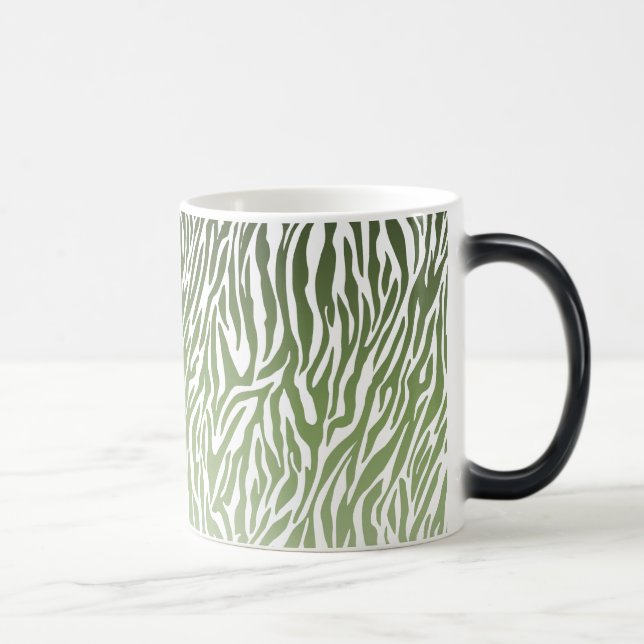 Caneca Mágica Impressão em Zebra Verde Selvagem (Direita)
