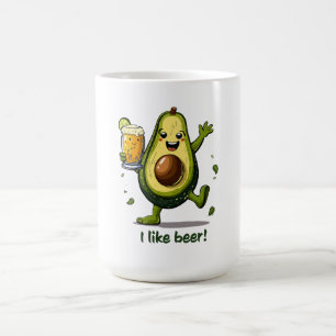 Caneca Mágica impressão engraçada com personagem verde de animaç