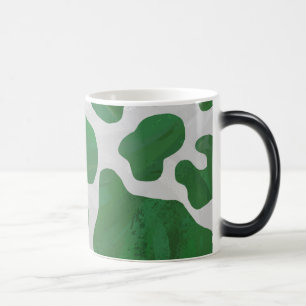 Caneca Mágica Impressão Verde-Vaca e Branco