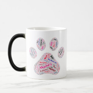Caneca Mágica Imprimir Arte por Palavra de Cachorro